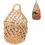 (Earth Tone, Large) Set colgantes macrame algodón, plantas interior. 1