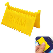 (Yellow, 3mm) Clip-on Nählineal, 2026, 2/3/4 mm Abstand, für Patchwork