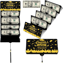 (1 Pcs, One Size) Regalo graduación dinero 6 ranuras, sobre tarjeta.