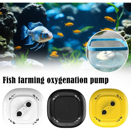 (Yellow, 1pcs) Lebendköder Belüfter, Mini Aquarium Luftpumpe, USB, für Angeln 1