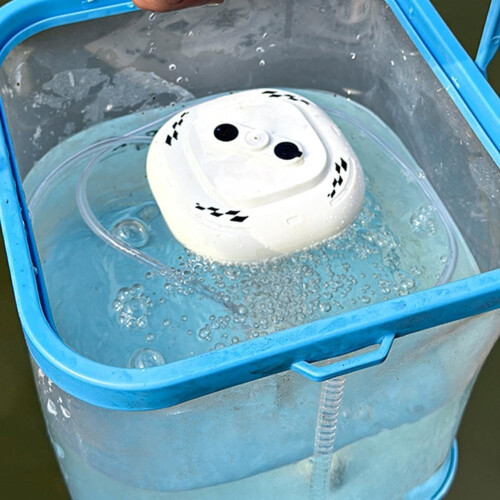 (Yellow, 1pcs) Lebendköder Belüfter, Mini Aquarium Luftpumpe, USB, für Angeln 2