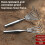 (Silver, 5 teeth) Stainless Steel Yard Rake, Ergonomic Handle, Weeding 5