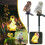 (White, 1pcs) Ulko aurinko pöllö seiväs valo 3