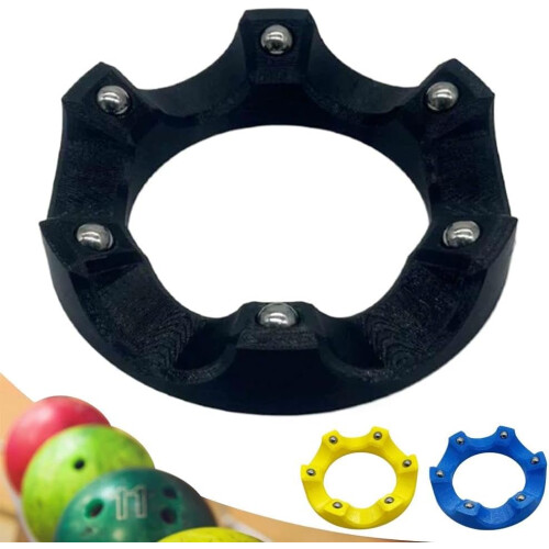 (Yellow, 1pcs) Rotator bile bowling, 360, curățat 2