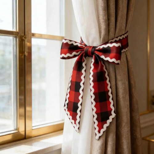 (Blue, 1pcs) 137cm ruutu seppele vyö, pitsireuna 2