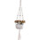 (Style a, 1pcs) Colgante macrame plantas, algodón cuentas madera. 1