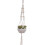 (Style B, 1pcs) Colgante macrame plantas, algodón cuentas madera. 1