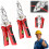 (2 Pcs, one size) Foldable Wire Stripper Multi Tool, 16-in-1, Circuit Tester 1