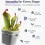 (Transparent, Small) Mini Self Watering Pots, Clear, Water Level Indicator 6
