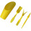 (yellow, 1set) 4 Mini Garden Tool Set, Plastic Soil Spoon, Succulent 1