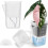 (Transparent, Small) Mini Self Watering Pots, Clear, Water Level Indicator 2