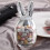(transparent, 2pcs) Glas Osterhasen Glas mit Deckel, für Süßigkeiten & Eier 4