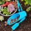 (blue, 1set) 4 Mini Garden Tool Set, Plastic Soil Spoon, Succulent 7