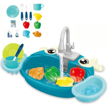 (Cow, 1pcs) Fun Play Sink with Running Water, Kitchen Accessories
