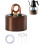 (Brown-B, 1set) Portable Mini Alcohol Camping Stove, Windproof, Fast-Heating 1