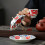 (Red, 1set) Umbrella Shape Ceramic Tea Strainer, Blue & White 7