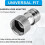 (Connector only, One Size) Ruostumaton puutarhaletku adapteri 6