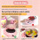 (Pink, One size) Mini Kitchen Real Cooking Set, Electric Stove, Educational 5