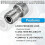 (Connector only, One Size) Ruostumaton puutarhaletku adapteri 7