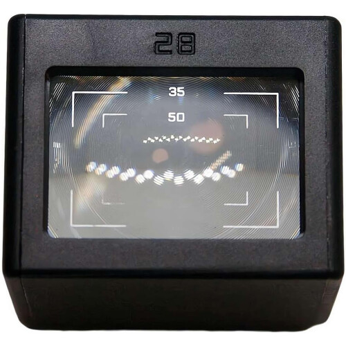 (Black, 35/50 Frame) Visor cintura 28mm, ajustable zapata.