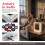 (White Rotation, 1set) Magnetic Fridge Induction Speaker, Retro Music Player 2