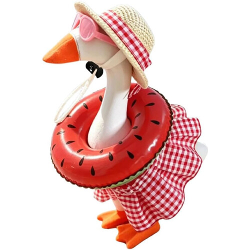 (Red, 1set) Bikini pöytä hanhi asu, 17cm