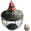 (Black, 1pcs) Coș ouă metalic cu capac ceramic pui 1