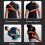 (Yellow, 2pcs) Golf Swing Correction Band, Adjustable, Waist Training 4