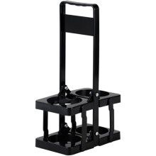(Black, 1pcs) Suport băuturi 2 cești pliabil, reutilizabil