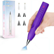 (Purple, 1set) Lapicera diamante inalámbrica, silenciosa recargable.