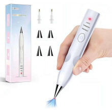 (White, 1set) Trådløs vakuum pen til diamant kunst kit til voksne, elektrisk diamant maleri pen ingen voks nødvendig, stille genopladelig