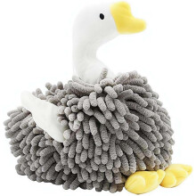 (Gray, 1pcs) Schwan Chenille Handtuch, tierförmig, saugfähig, für Bad & Küche (Gelb)