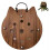 (L, 1pcs) Tabla montar helechos forma gato, pared. 1