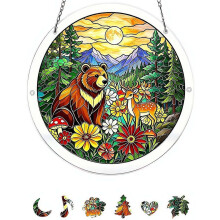 (Colore, 7.09in) Acryl Puzzle Sonnenfänger, 83 Teile, DIY, 20 cm, Geschenk für Frauen