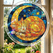 (Colorg, 7.09in) Acryl Puzzle Sonnenfänger, 83 Teile, DIY, 20 cm, Geschenk für Frauen