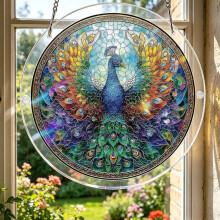 (Colorh, 7.09in) Acryl Puzzle Sonnenfänger, 83 Teile, DIY, 20 cm, Geschenk für Frauen