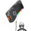 (Black, 1pcs) 650mAh ladattava tasku taskulamppu 1