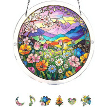 (Colora, 7.09in) Acryl Puzzle Sonnenfänger, 83 Teile, DIY, 20 cm, Geschenk für Frauen