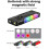 (Black, 1pcs) 650mAh ladattava tasku taskulamppu 6