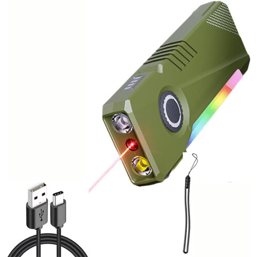 (Green, 1pcs) 650mAh ladattava tasku taskulamppu