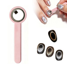 (Pink, 1pcs) Kruhový magnet na mačacie oko, silný, ľahko použiteľný pre začiatočníkov a nechtových umelcov