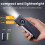 (Black, 1pcs) 650mAh ladattava tasku taskulamppu 3