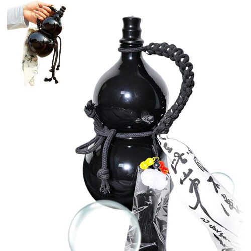 (Black, 16.9 Ounces) 20cm lasi pullo, kaksoiskurpitsa