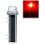 (Red Light, 1pcs) Solar Marine Warning Light, 1800mAh, Triple Flash, Waterproof 1