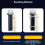 (Red Light, 1pcs) Solar Marine Warning Light, 1800mAh, Triple Flash, Waterproof 8
