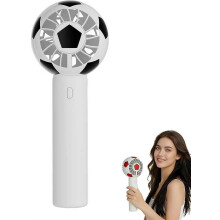 (Black, 1pcs) Mini ventilateur main forme foot, portable, stade, journée match