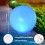 (white, 1Pcs) 13.4" Solar Floating Pool Light, 16 Colors, Auto Shut-Off 7