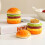 (Yellow, 2pcs) Ceramic Hamburger Toothpick Holder, with Lid, Kitchen Decor 8