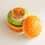 (Yellow, 1pcs) Ceramic Hamburger Toothpick Holder, with Lid, Kitchen Decor 1