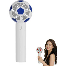 (Blue, 1pcs) Mini ventilateur main forme foot, portable, stade, journée match